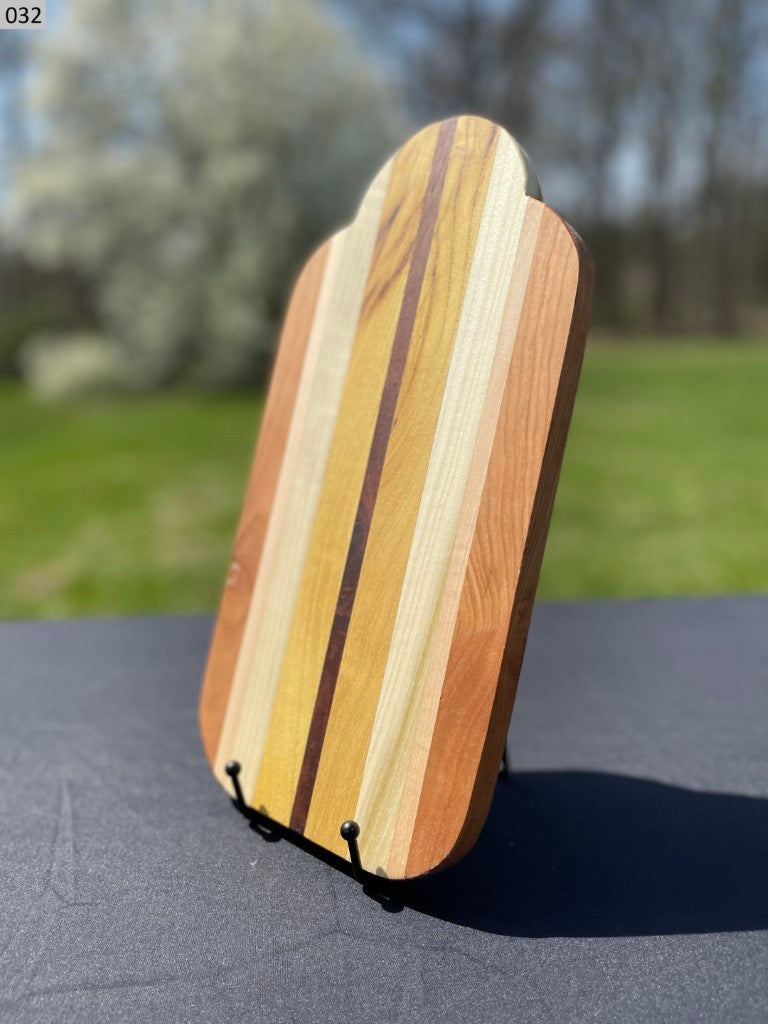 Black Walnut, Cherry, Maple, Mulberry and Poplar Cutting Board 032