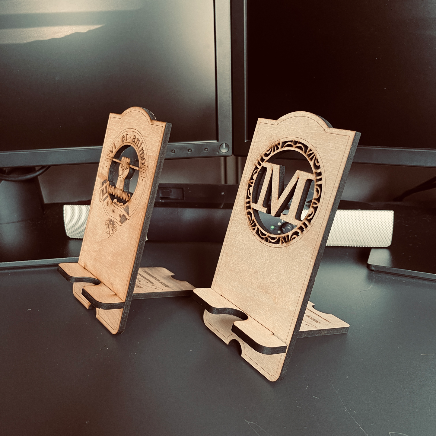 Monogram Cell Phone Display Stand