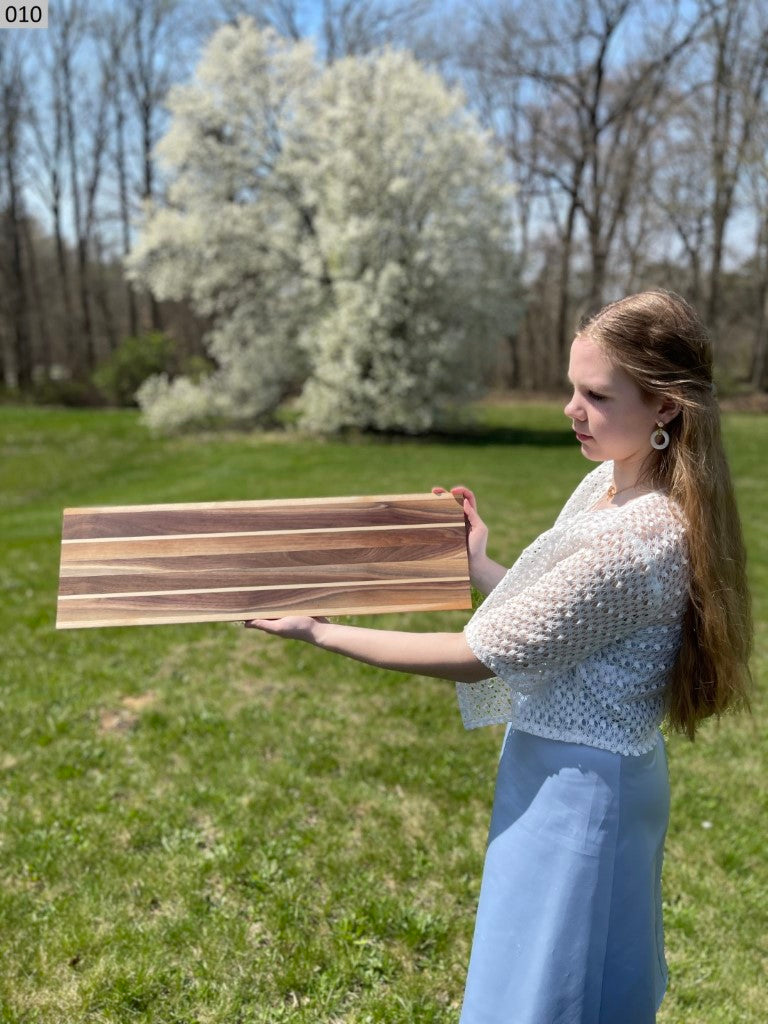 Ash, Black Walnut and Maple Cutting Board 010