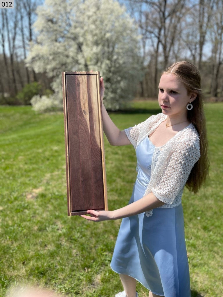 Ash, Black Walnut and Purpleheart Cutting Board 012