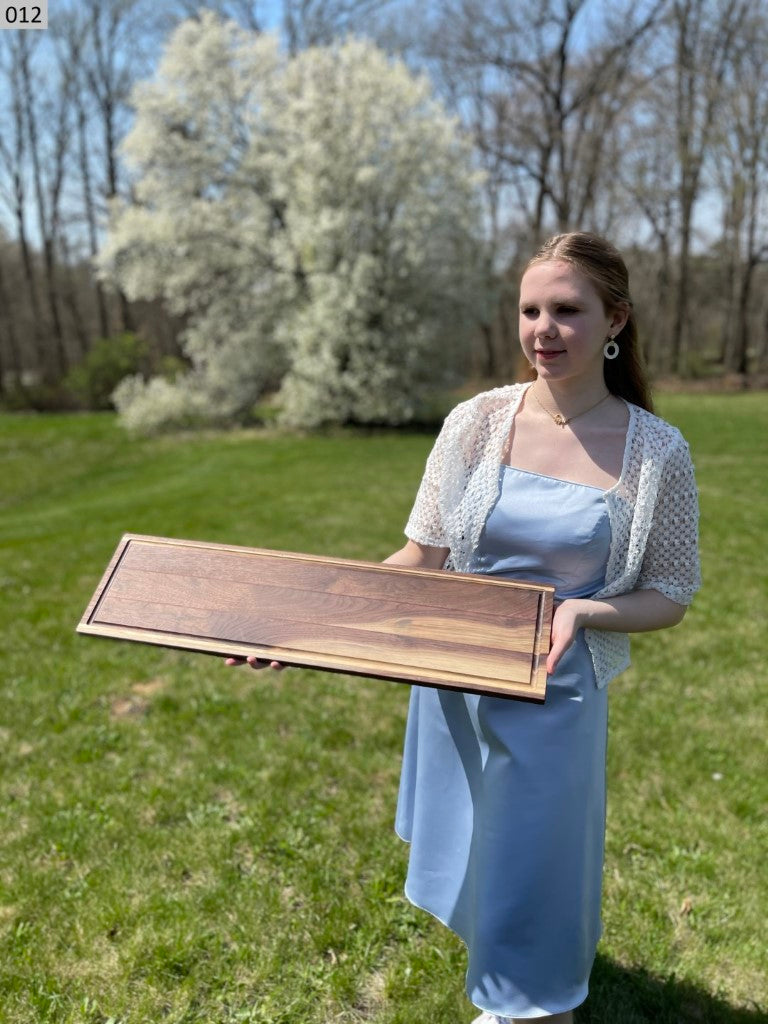 Ash, Black Walnut and Purpleheart Cutting Board 012