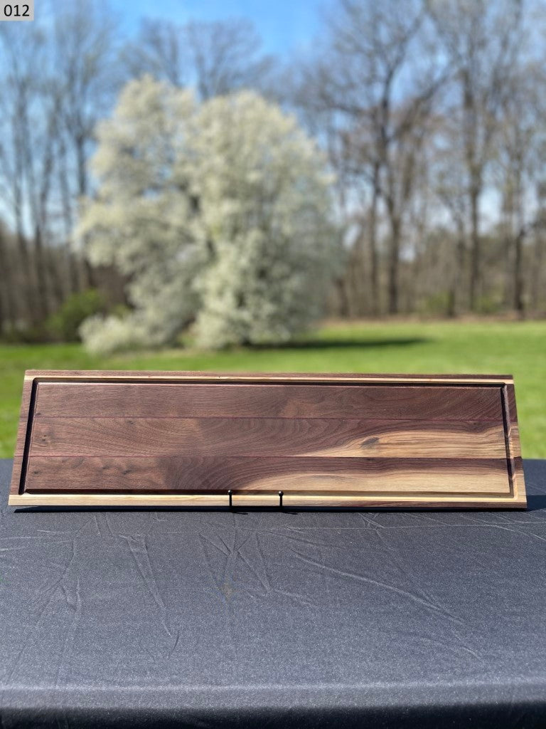 Ash, Black Walnut and Purpleheart Cutting Board 012