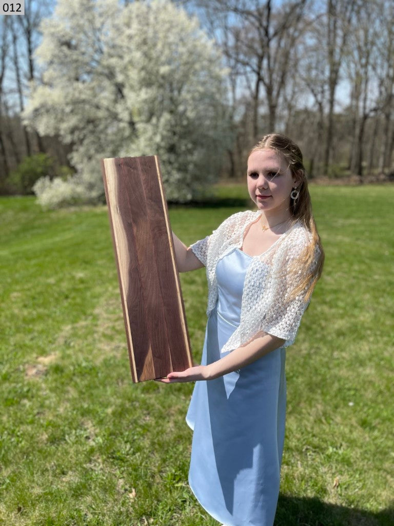 Ash, Black Walnut and Purpleheart Cutting Board 012