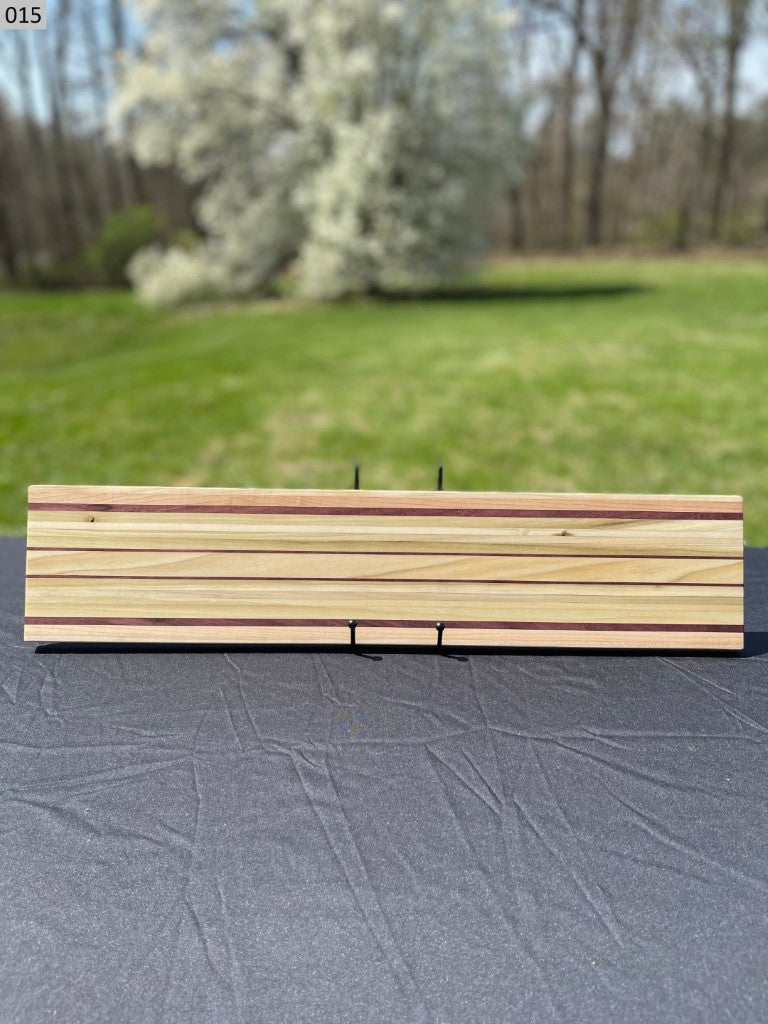 Cherry, Hickory, Maple, Poplar and Purpleheart Cutting Board 015