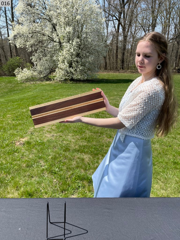 Black Walnut, Cherry and Maple Cutting Board 016