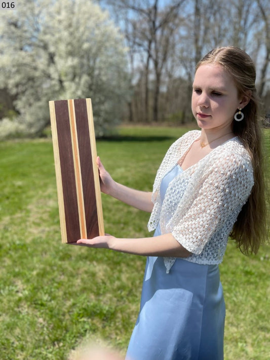 Black Walnut, Cherry and Maple Cutting Board 016