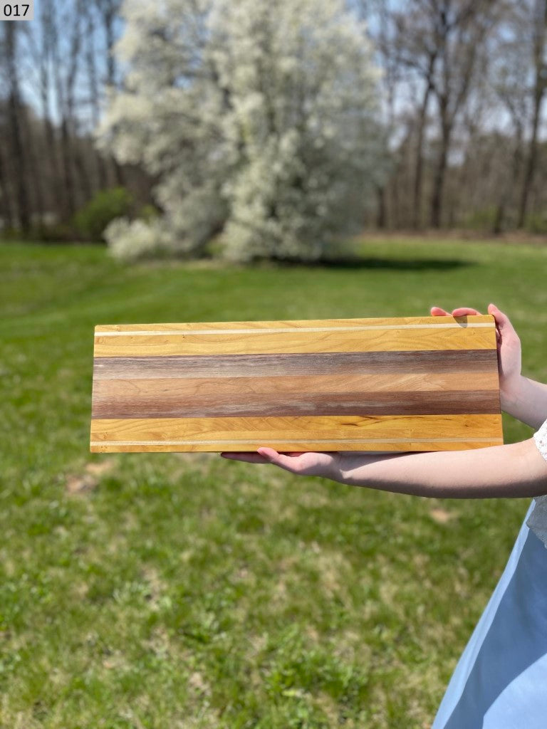 Ambrosia Maple, Ash, Black Walnut and Mulberry Cutting Board 017