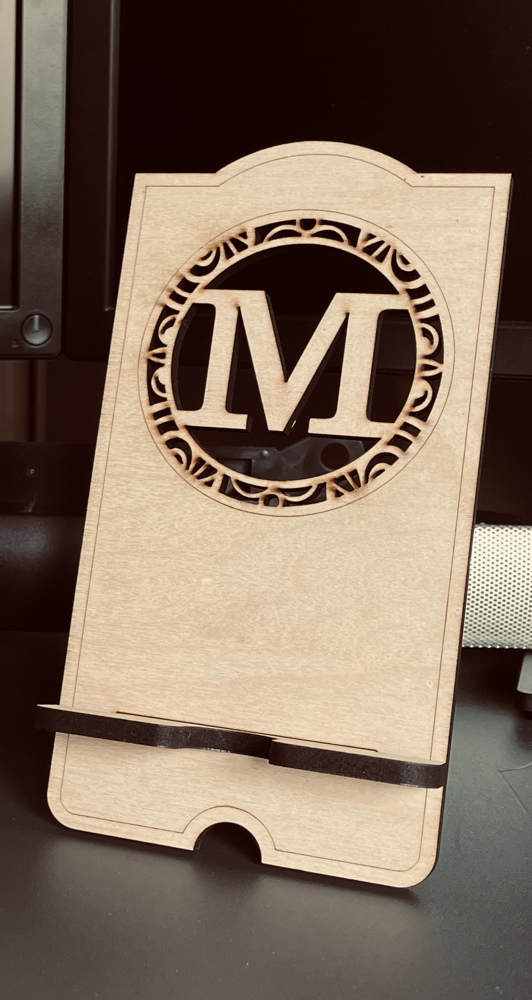 Monogram Cell Phone Display Stand