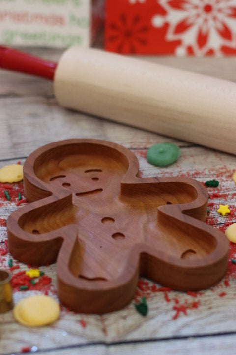 Gingerbread Man Catchall Tray Candy Dish