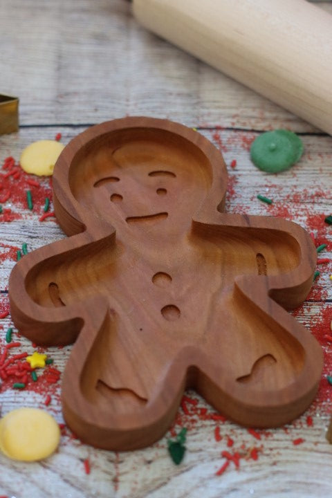 Gingerbread Man Catchall Tray Candy Dish