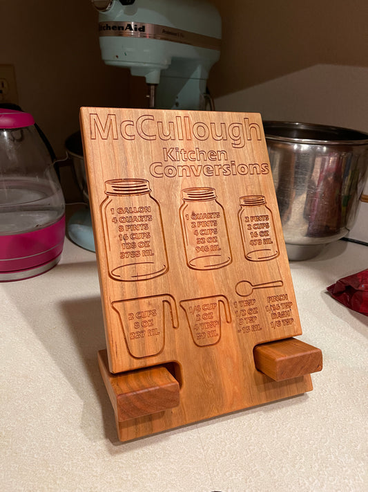 Kitchen Conversions iPad Tablet Cookbook - Stand Holder