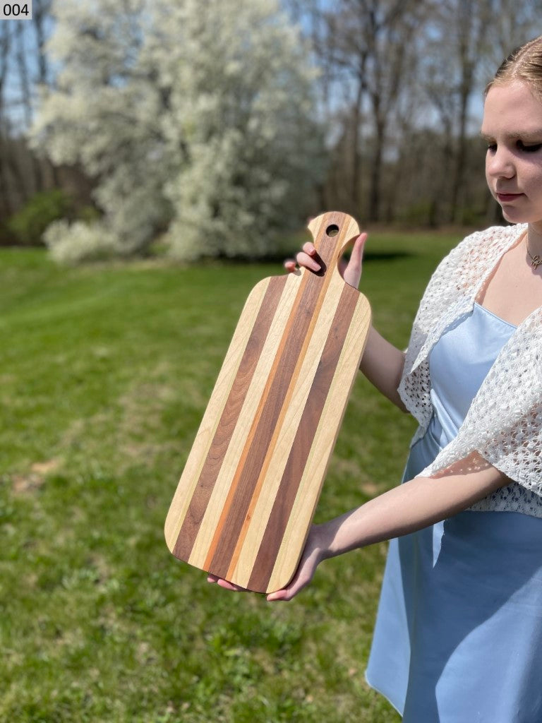 Black Walnut, Cherry, Poplar and Maple Cutting Board 004