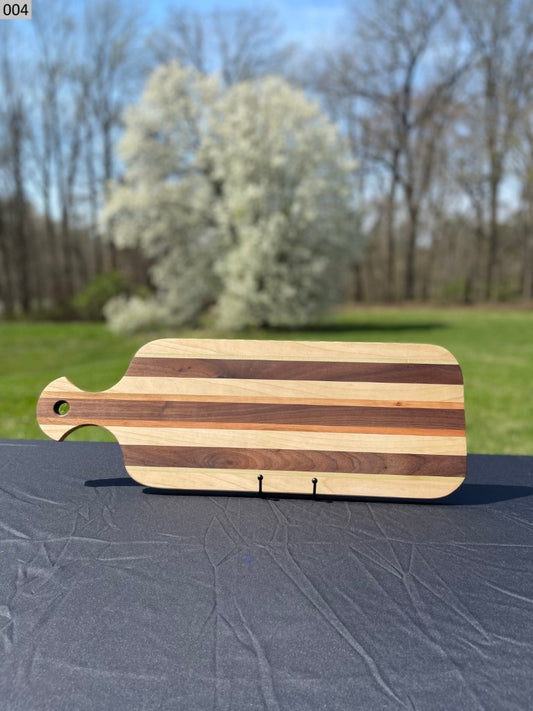 Black Walnut, Cherry, Poplar and Maple Cutting Board 004