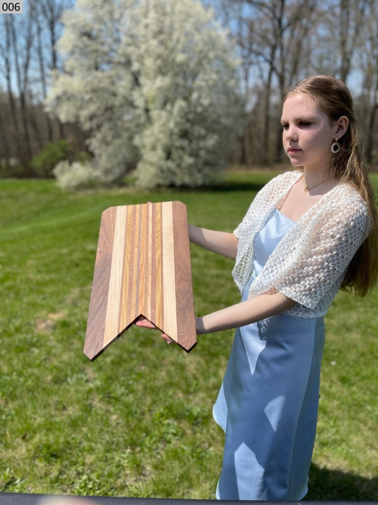 Black Walnut, Cherry, Maple and Oak Cutting Board 006