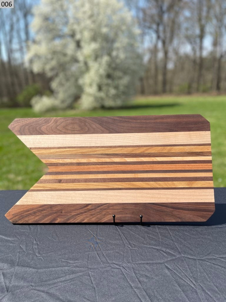 Black Walnut, Cherry, Maple and Oak Cutting Board 006