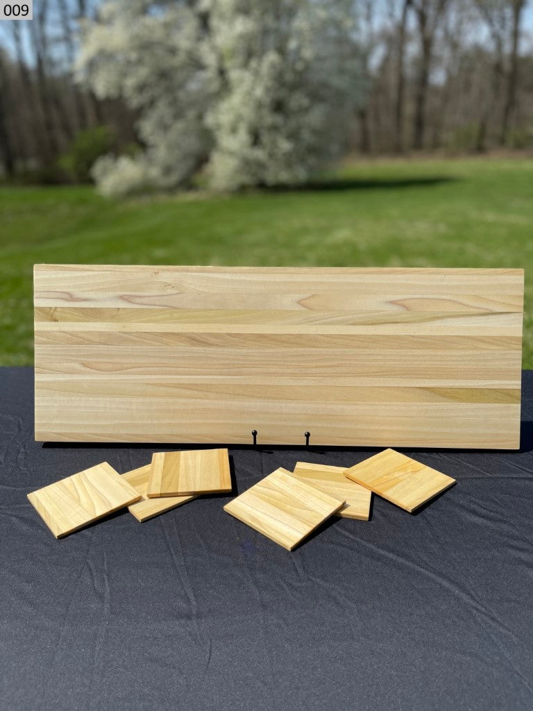 Serving Board with Matching Coaster Set 009