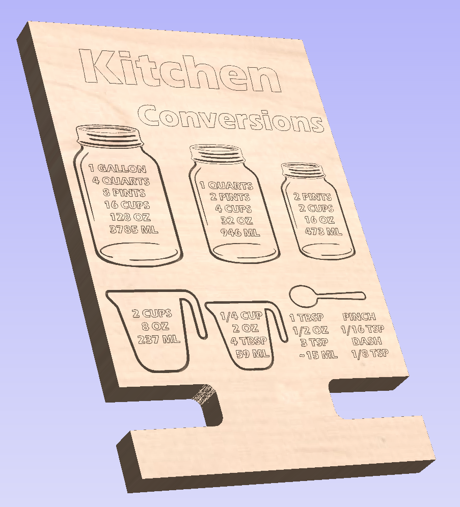 Kitchen Conversions iPad Tablet Cookbook - Stand Holder