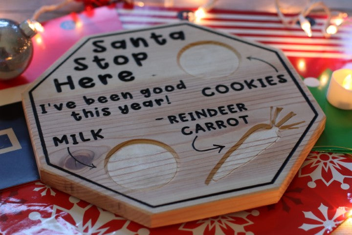 Santa Cookie Tray