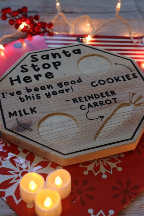 Santa Cookie Tray