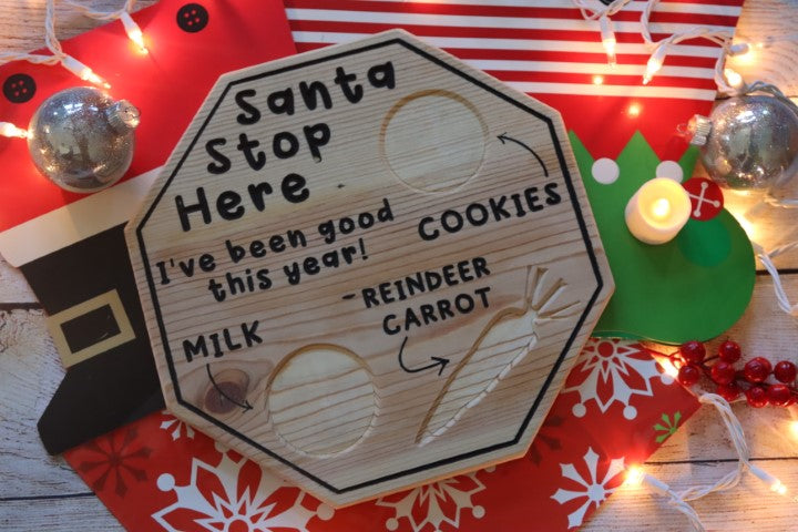 Santa Cookie Tray